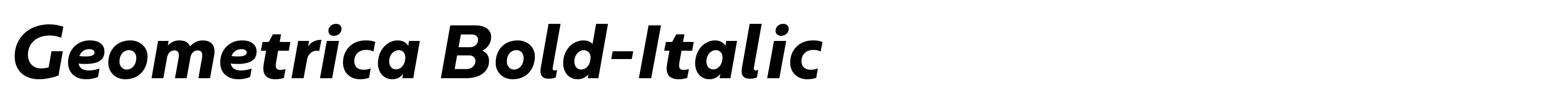 Geometrica Bold-Italic